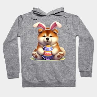 Easter Akita Dog Hoodie